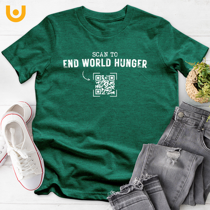 End World Hunger QR