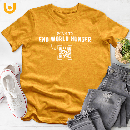 End World Hunger QR