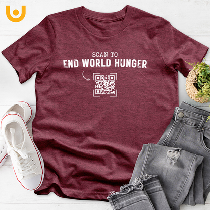 End World Hunger QR