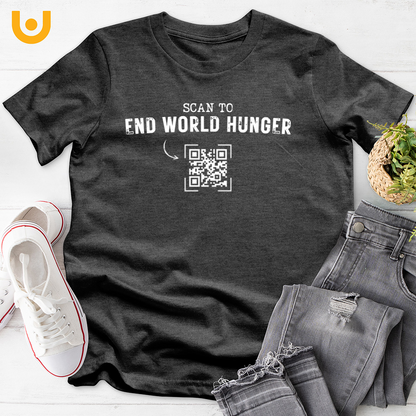 End World Hunger QR